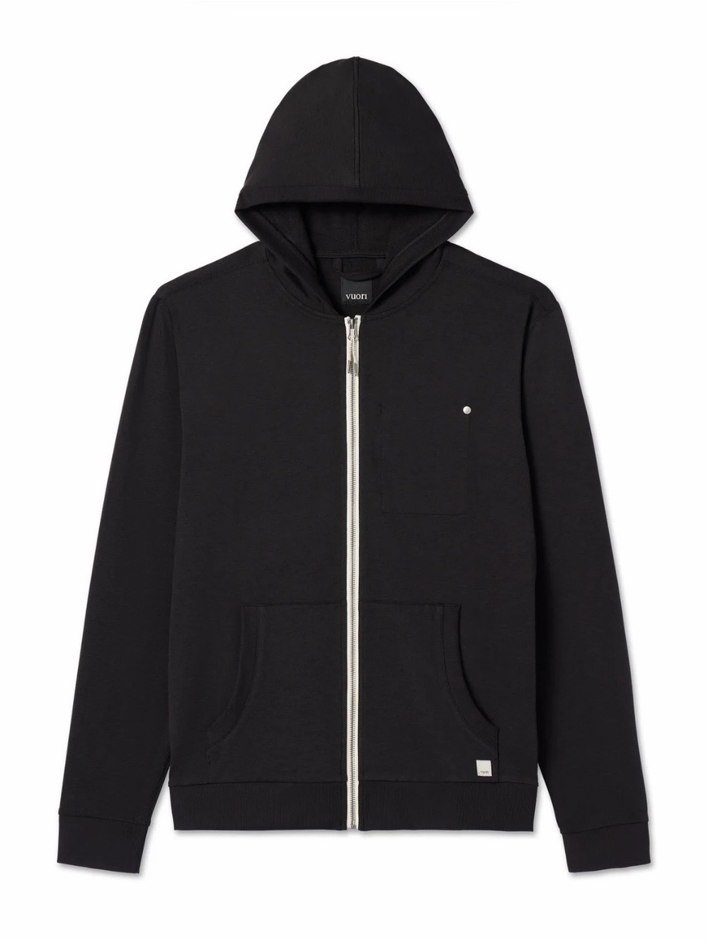 Men’s Vuori Coronado Hoodie Zip-Up in Washed Black